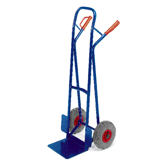 Rollcart Stapelkarre mit Treppenrutschkufen aus Stahlrohr 250x60mm Vollgummi GS-Beschreibung lesen