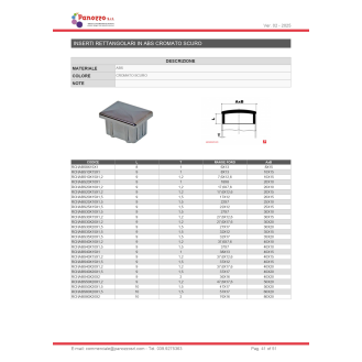 TAPPO COPRITESTA NERO 15X8-1 mm PER TUBI NERI - Il prezzo viene calcolato su multipli di 100 pz.-Leggi tutto