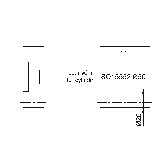 Unidad de guía U clásica para cilindro ISO15552 Ø50 carrera 160 mm, cojinetes lisos-Leer más