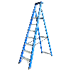 ASC Premium- Stufenstehleiter BT-7 einseitig 7 Stufen mit 3,76m Arbeitshöhe