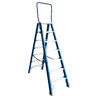 ASC Premium- Stufenstehleiter DT-7 2x7 Stufen mit 3,77m Arbeitshöhe-Beschreibung lesen