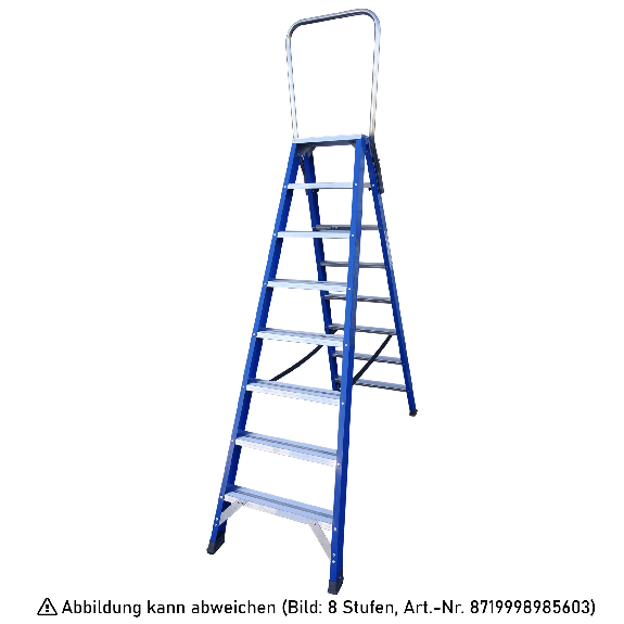 ASC Pro-Line XD-Stufenstehleiter DT-10 doppelseitig 10 Stufen mit 4,53m Arbeitshöhe-Beschreibung lesen