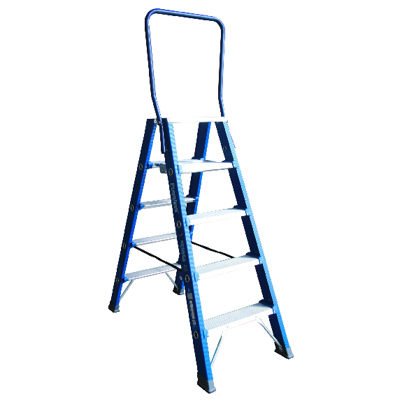 ASC Premium- Stufenstehleiter DT-5 2x5 Stufen mit 3,26m Arbeitshöhe-Beschreibung lesen