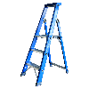 ASC Premium- Stufenstehleiter BT-3 einseitig 3 Stufen mit 2,75m Arbeitshöhe