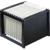 Bac à dossiers suspendus plastique noir H272xl360xP380 mm pour env. 40 dossiers 1,00 PCE