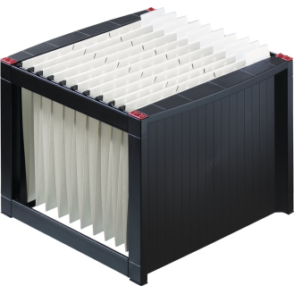 Bac à dossiers suspendus plastique noir H272xl360xP380 mm pour env. 40 dossiers 1,00 PCE-Lire la description