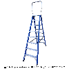 Doppelseitige Stehleiter mit 12 Stufen