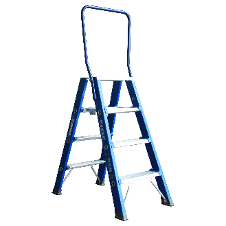 ASC Premium- Stufenstehleiter DT-4 2x4 Stufen mit 3,01m Arbeitshöhe-Beschreibung lesen