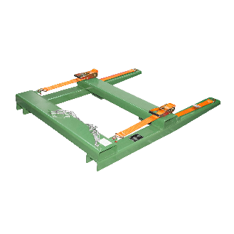 Seitenstapler für Langgut, lackiert, Resedagrün-Beschreibung lesen