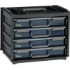 Boîte d'assortiment coffre-fort l.376xP310xH265 mm 4 compart. avec mallettes de rangement polypropylène 1,00 PCE