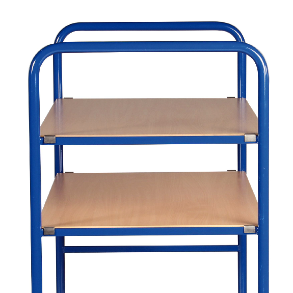 Protaurus Etagenwagen F500 mit 3 Ladeflächen und Schiebebügel gerade 1000x700mm obere Ladeflächen ohne Bordkante-Beschreibung lesen