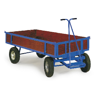 Protaurus Handpritschenwagen mit Bordwänden 1250x800mm Luft Kugellager-Beschreibung lesen