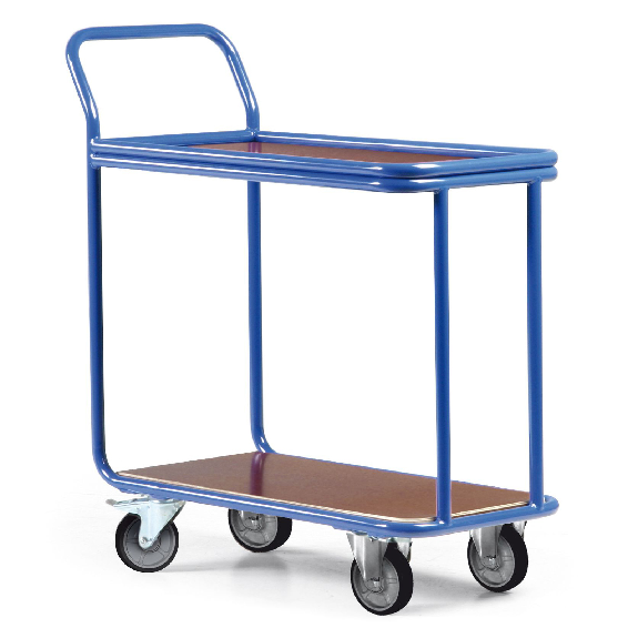 Magazinwagen mit 2 Ladeflächen-Beschreibung lesen