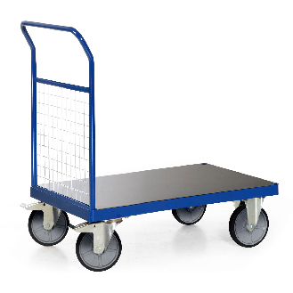 Protaurus Plattformwagen F600 mit Gitter- Stirnwand ohne Bordkante 1200x800mm-Beschreibung lesen