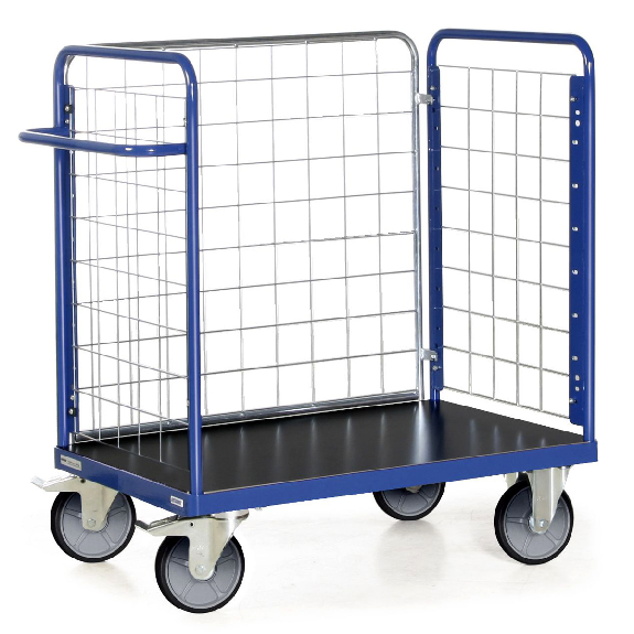 Protaurus Paketwagen F600 mit 3 Gitterwänden 1200mm hoch 1200x800mm-Beschreibung lesen