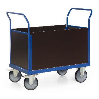 Protaurus Plattformwagen F600 mit 4 Holz- Wänden ohne Bordkante 850x500mm-Beschreibung lesen