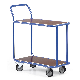 Protaurus Magazinwagen Serie R300 mit 2 Ladeflächen ohne Umrandung 1000x600mm TPE Ø125mm-Beschreibung lesen