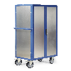 Protaurus Schrankwagen R600 mit Stahlblech- Verkleidung, Türen und Rollen 1250x780mm