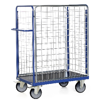 Protaurus Paketwagen F600 mit 4 Gitterwänden 1500mm hoch 1200x800mm-Beschreibung lesen
