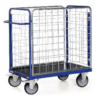 Protaurus Paketwagen F600 mit 4 Gitterwänden 1200mm hoch 1200x800mm-Beschreibung lesen