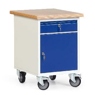 Protaurus Werkstatt-Rollcontainer mit Schrank, 1 Schublade und 35mm Multiplexplatte-Beschreibung lesen