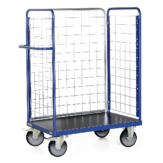 Protaurus Paketwagen F600 mit 3 Gitterwänden 1500mm hoch 1200x800mm-Beschreibung lesen