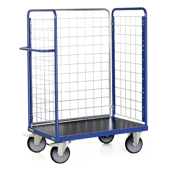 Protaurus Paketwagen F600 mit 3 Gitterwänden 1500mm hoch 1000x600mm-Beschreibung lesen