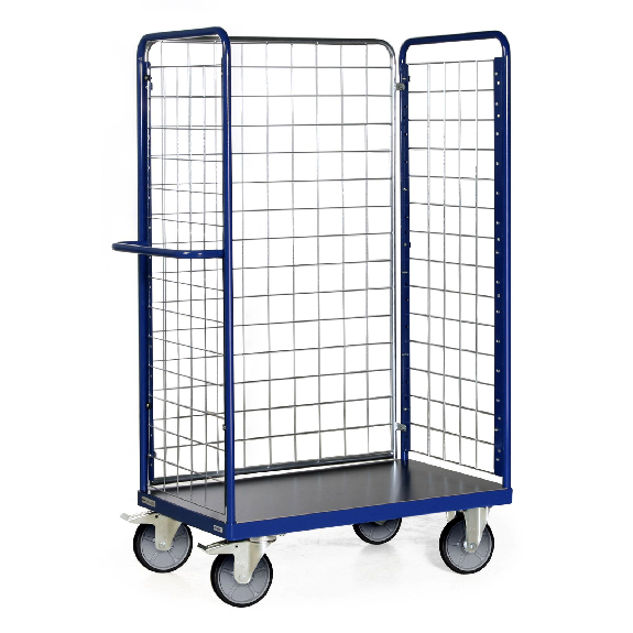 Protaurus Paketwagen F600 mit 3 Gitterwänden 1800mm hoch 1000x700mm-Beschreibung lesen