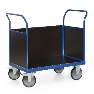 Protaurus Plattformwagen F600 mit 3 Holz- Wänden ohne Bordkante 1200x800mm-Beschreibung lesen