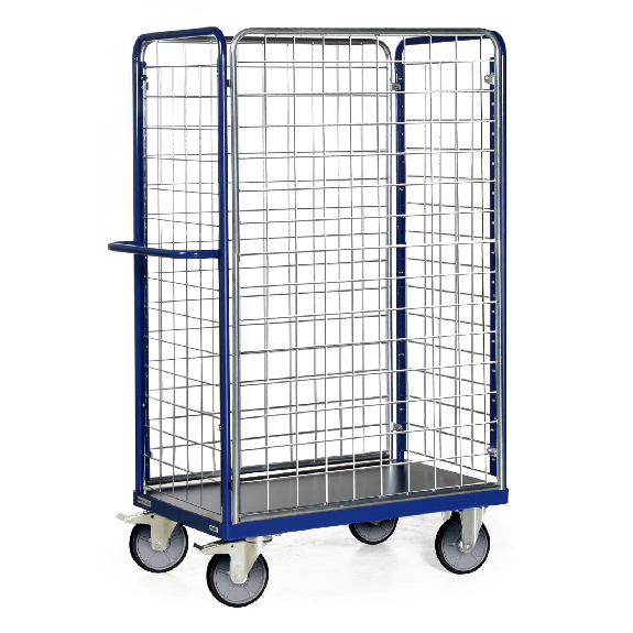 Protaurus Paketwagen F600 mit 4 Gitterwänden 1800mm hoch 1000x700mm-Beschreibung lesen