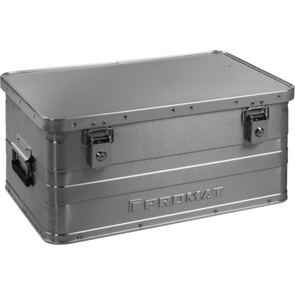 Aluminiumbox  L580xB380xH275mm 47 l mit Klappverschluss und Zylinderschl-Beschreibung lesen