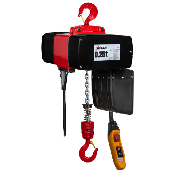 Delta Premium Elektrischer Kettenzug DMH Tragkraft 0,25t Hubhöhe 3m Kettenstränge 1-Beschreibung lesen