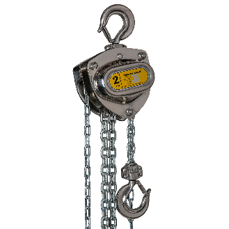 DELTA INOX Edelstahl Stirnradkettenzug mit Edelstahl Last- und Handkette Tragkraft 2,0t Hubhöhe 6m-Beschreibung lesen