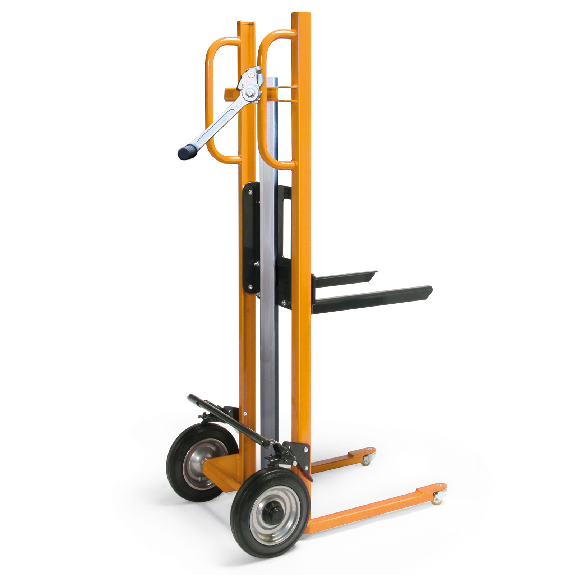 Protaurus Hubkarre mit Gabel 150kg Tragkraft Vollgummi- Bereifung-Beschreibung lesen