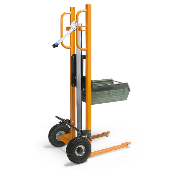 Protaurus Hubkarre mit Gabel 150kg Tragkraft Luftbereifung-Beschreibung lesen