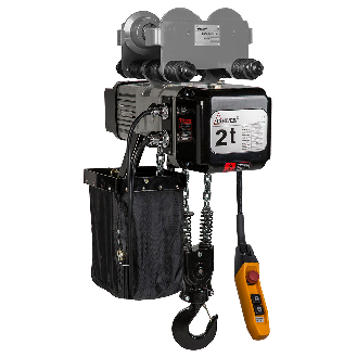 DELTA Elektrischer Kettenzug DTY mit Handfahrwerk - 400V - Tragkraft 2,0t Hubhöhe 10m 2 Geschwindigkeiten 2-Strang-Beschreibung lesen