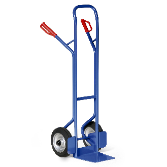 Protaurus Stahlrohr Sackkarre 350kg Traglast Kugellager Vollgummi 250x60mm-Beschreibung lesen