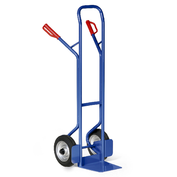 Protaurus Stahlrohr Sackkarre 350kg Traglast Kugellager Vollgummi 250x60mm-Beschreibung lesen