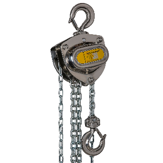 DELTA INOX Edelstahl Stirnradkettenzug mit Edelstahl Last- und Handkette Tragkraft 0,5t Hubhöhe 3m-Beschreibung lesen