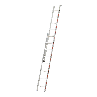 Schiebeleiter mit Einhängehaken 2x8 Sprossen-Beschreibung lesen