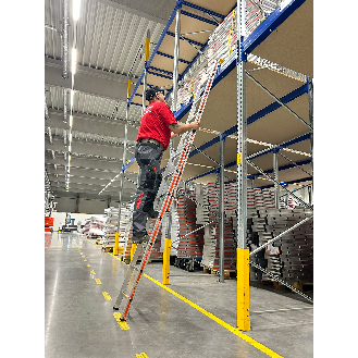 Hymer Einhänge-Schiebeleiter mit Einhängehaken 2x8 Sprossen-Beschreibung lesen