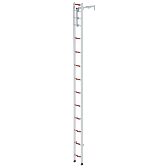 Hakenleiter aus Aluminium-Beschreibung lesen
