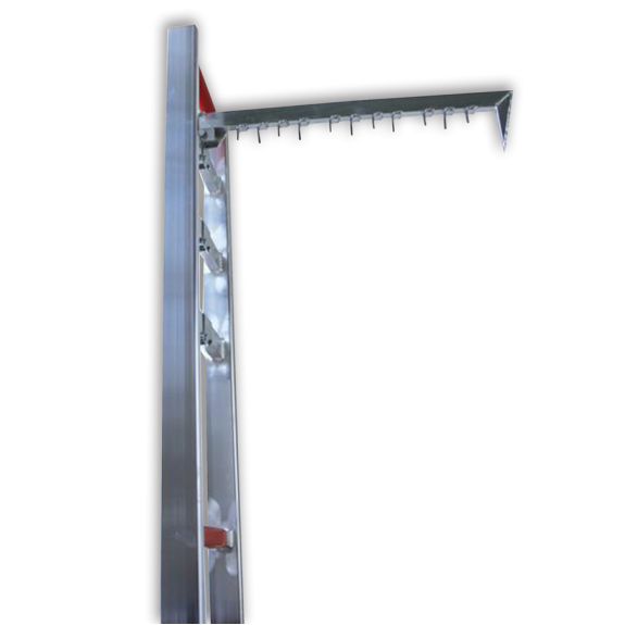 Hakenleiter aus Aluminium-Beschreibung lesen