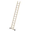 MUNK Holz-Anlegeleiter mit nivello-Traverse 12 Sprossen