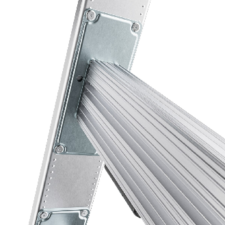 Hailo Sprossenschiebeleiter S120 Pro mit innovativen 3 Dreh-Stufen mit großer Standfläche 3x12 Sprossen-Beschreibung lesen