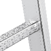 Hailo Sprossenschiebeleiter S110 Pro mit innovativen 3 Dreh-Stufen mit großer Standfläche 2x12 Sprossen