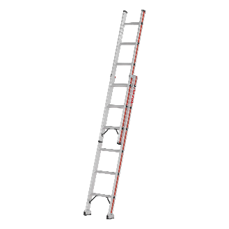 Hymer Schiebeleiter mit gebogener Traverse 2x6 Sprossen-Beschreibung lesen