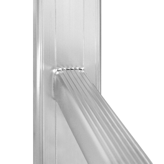 Hymer Schiebeleiter mit gebogener Traverse 2x6 Sprossen-Beschreibung lesen