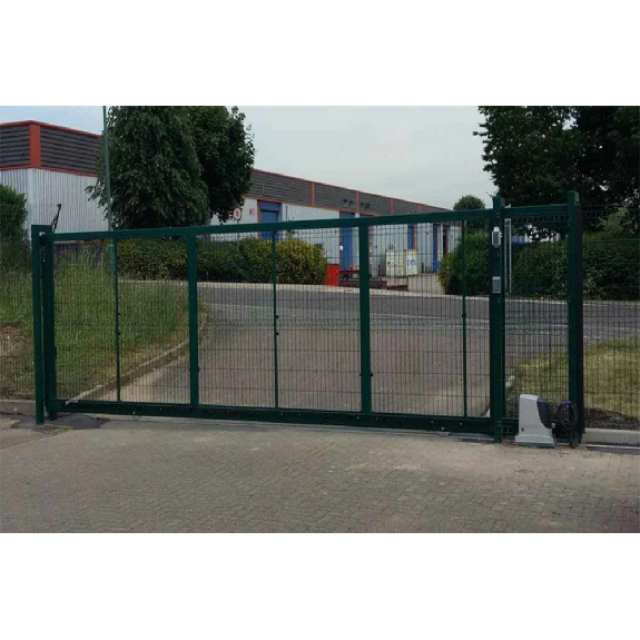 Portail coulissant industriel grillagé L4000 H1250-Lire la description