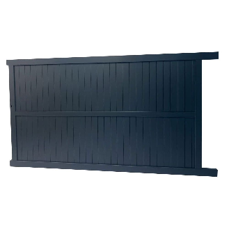 Portail coulissant en aluminium 3m x 1,80m RAL7016-Lire la description